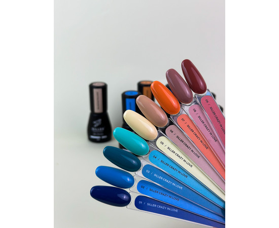 Зображення 3 Гель-лак для нігтів Siller Gel Polish Crazy in Love №01, 8 мл, Об'єм (мл, г): 8, Колір: 01