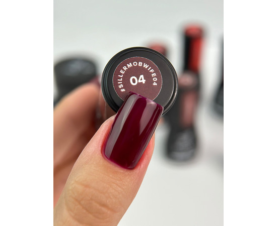 Зображення 2 Гель-лак для нігтів Siller Gel Polish Mob Wife №04, 8 мл, Об'єм (мл, г): 8, Колір: 04
