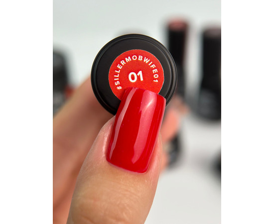 Зображення 2 Гель-лак для нігтів Siller Gel Polish Mob Wife №01, 8 мл, Об'єм (мл, г): 8, Колір: 01