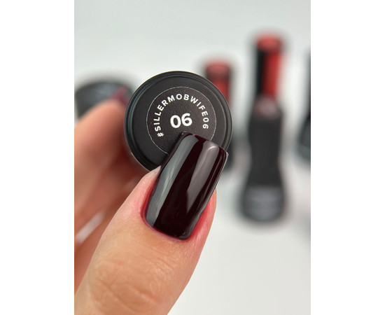 Зображення 2 Гель-лак для нігтів Siller Gel Polish Mob Wife №06, 8 мл, Об'єм (мл, г): 8, Колір: 06