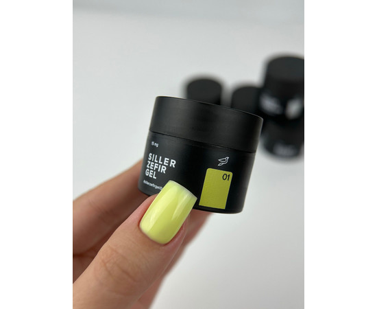 Зображення 2 Гель для нарощування нігтів Siller Zefir Gel №01, 30 мл, Об'єм (мл, г): 30, Колір: 01