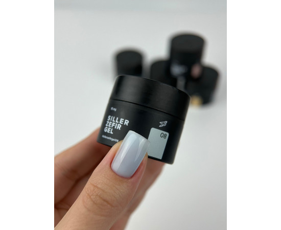 Зображення 2 Гель для нарощування нігтів Siller Zefir Gel №08, 30 мл, Об'єм (мл, г): 30, Колір: 08