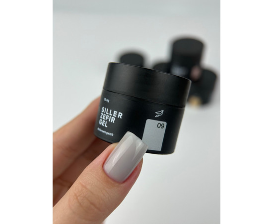 Зображення 2 Гель для нарощування нігтів Siller Zefir Gel №09, 30 мл, Об'єм (мл, г): 30, Колір: 09