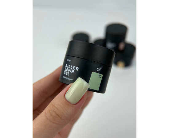 Зображення 2 Гель для нарощування нігтів Siller Zefir Gel №10, 30 мл, Об'єм (мл, г): 30, Колір: 10