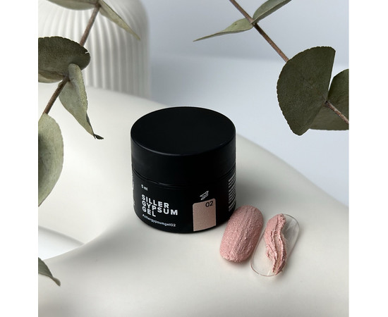 Зображення 2 Гіпс-гель для об'ємного дизайну нігтів Siller Gypsum Gel №02, 5 мл, Об'єм (мл, г): 5, Колір: 02