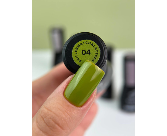 Зображення 2 Гель-лак для нігтів Siller Gel Polish Matcha Latte №04, 8 мл, Об'єм (мл, г): 8, Колір: 04