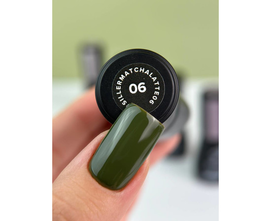 Изображение 2 Гель-лак для ногтей Siller Gel Polish Matcha Latte №06, 8 мл, Объем (мл, г): 8, Цвет: 06
