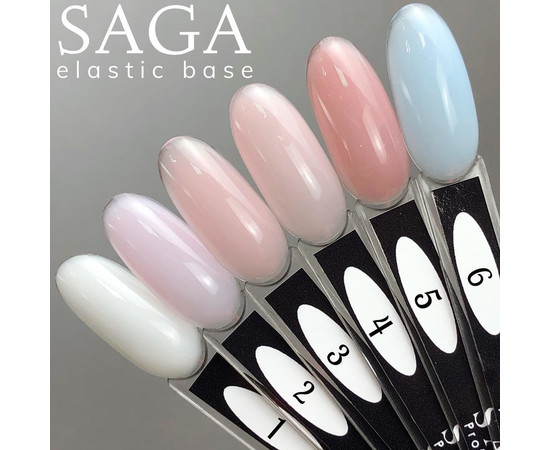 Зображення 5 Камуфлююча база для нігтів Saga Professional Elastic Base №05 світло-рожевий, 30 мл, Об'єм (мл, г): 30, Колір: 05
