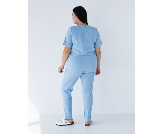 Зображення 2 Медичний костюм жіночий Марсель блакитний р. 56, "БІЛИЙ ХАЛАТ" 499-333-708, Розмір: 56, Цвет: блакитний
