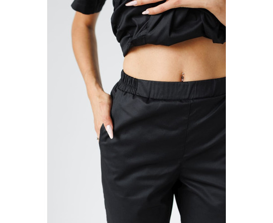 Изображение 5 Медицинский костюм женский Киото черный р. 54, "БЕЛЫЙ ХАЛАТ" 519-321-679, Размер: 54, Цвет: черный