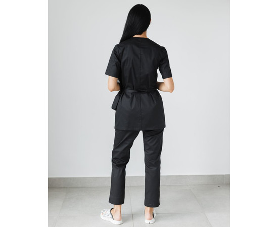 Изображение 2 Медицинский костюм женский Киото черный р. 50, "БЕЛЫЙ ХАЛАТ" 519-321-679, Размер: 50, Цвет: черный