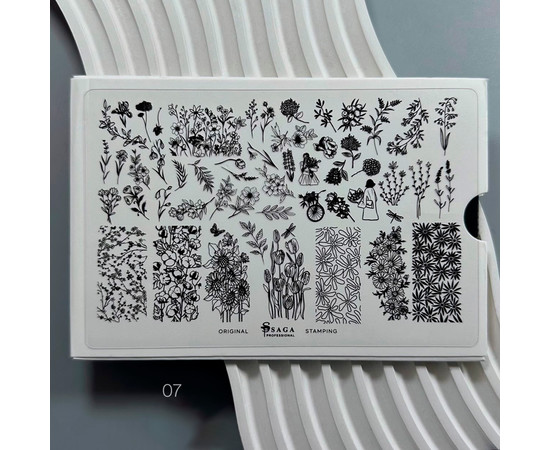Изображение 2 Пластина для стемпинга Saga Professional №07 Summer