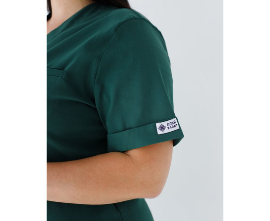 Зображення 5 Медичний костюм жіночий Марсель зелений р. 60, "БІЛИЙ ХАЛАТ" 499-350-708, Розмір: 60, Цвет: зелений