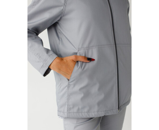 Зображення 4 Медична куртка жіноча Атланта сіра р. 50, "БІЛИЙ ХАЛАТ" 522-328-842, Розмір: 50, Цвет: сірий