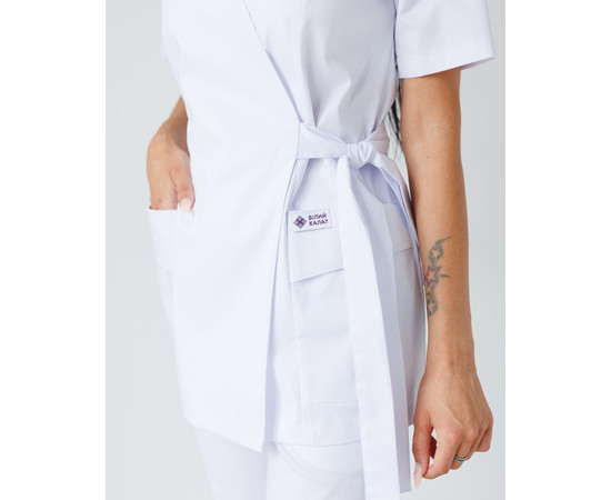 Зображення 7 Медичний костюм жіночий Кіото білий р. 48, "БІЛИЙ ХАЛАТ" 519-324-679, Розмір: 48, Цвет: білий