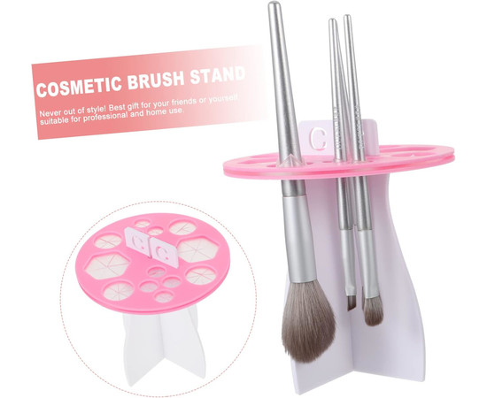 Зображення 2 Сушарка для пензлів для макіяжу кругла, рожева