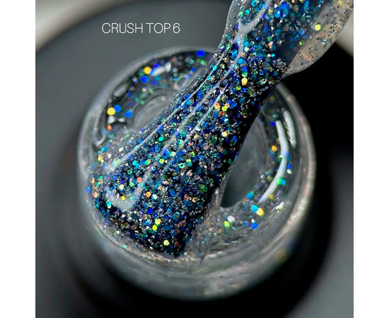 Изображение 2 Топ светоотражающий для гель-лака Saga Professional Top Crush №06, 9 мл , Объем (мл, г): 9, Цвет: 06