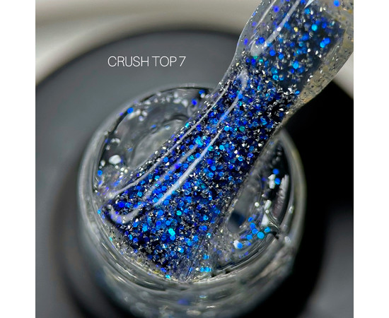 Изображение 2 Топ светоотражающий для гель-лака Saga Professional Top Crush №07, 9 мл , Объем (мл, г): 9, Цвет: 07