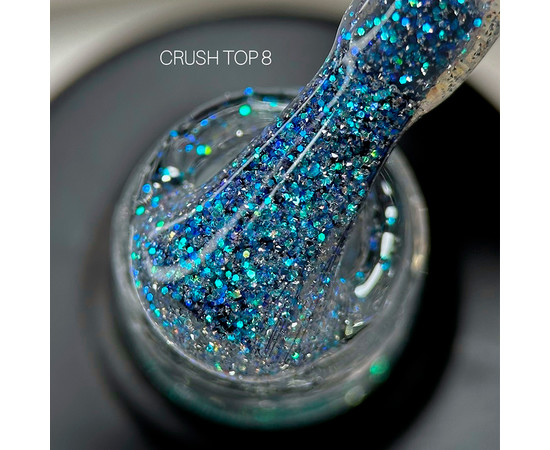 Изображение 2 Топ светоотражающий для гель-лака Saga Professional Top Crush №08, 9 мл , Объем (мл, г): 9, Цвет: 08