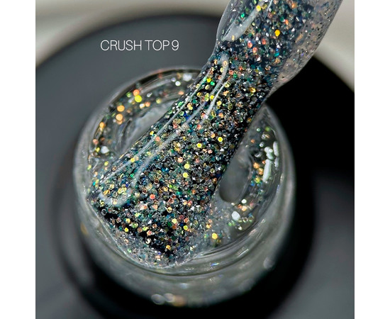 Изображение 2 Топ светоотражающий для гель-лака Saga Professional Top Crush №09, 9 мл , Объем (мл, г): 9, Цвет: 09