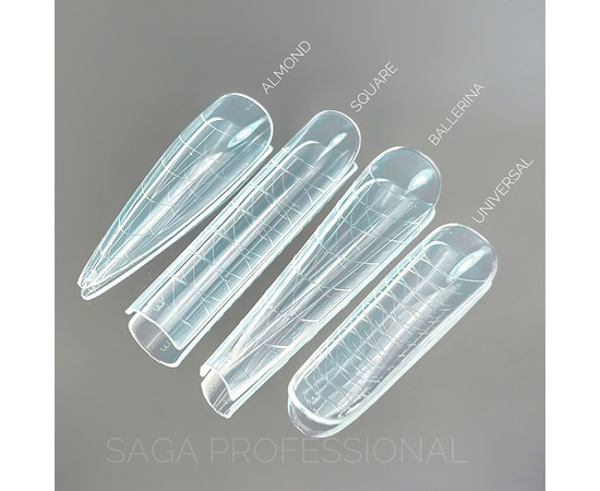 Зображення 3 Верхні форми для нарощування нігтів Saga Professional Universal, 24 шт