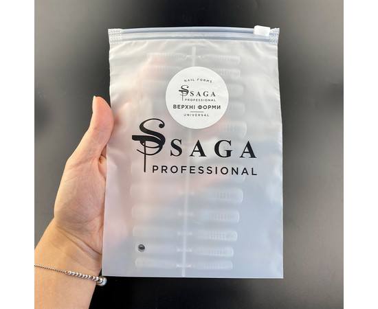 Зображення 4 Верхні форми для нарощування нігтів Saga Professional Universal, 24 шт