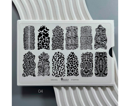 Зображення 2 Пластина для стемпінгу Saga Professional №04 Skin