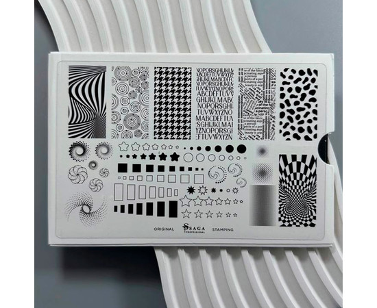 Зображення 2 Пластина для стемпінгу Saga Professional №08 Print