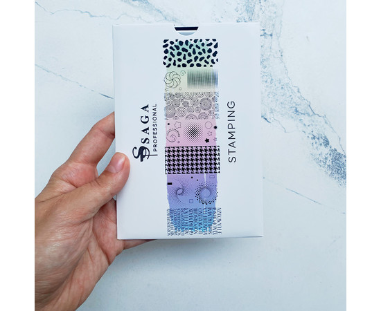 Зображення 3 Пластина для стемпінгу Saga Professional №08 Print