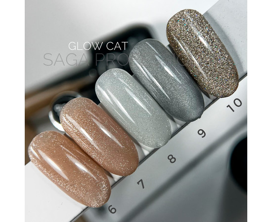 Зображення 2 Гель-лак Saga Professional №10 Glow Cat, 9 мл, Об'єм (мл, г): 9, Колір: 10