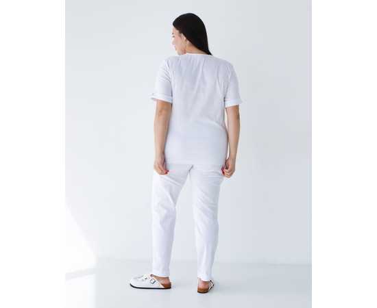 Зображення 2 Медичний костюм жіночий Марсель білий +SIZE р. 58, "БІЛИЙ ХАЛАТ" 499-324-708, Розмір: 58, Цвет: білий