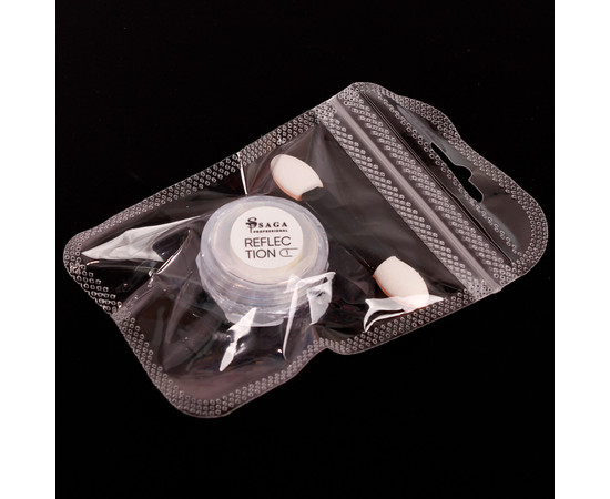 Изображение 3 Втирка зеркальная для ногтей Saga Professional Reflection №02, 0.5 г, Объем (мл, г): 0.5, Цвет: 02