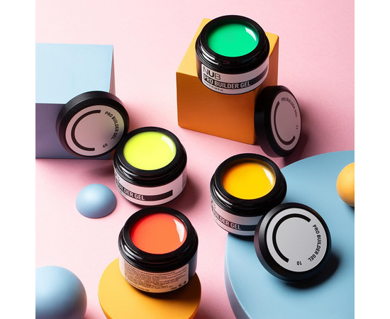 Зображення 3 Гель моделюючий класичний NUB Pro Builder Gel №09 лимон-лайм, 12 мл , Об'єм (мл, г): 12, Колір: 09