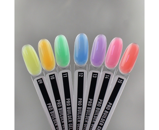 Зображення 2 Гель моделюючий класичний NUB Pro Builder Gel №09 лимон-лайм, 12 мл , Об'єм (мл, г): 12, Колір: 09