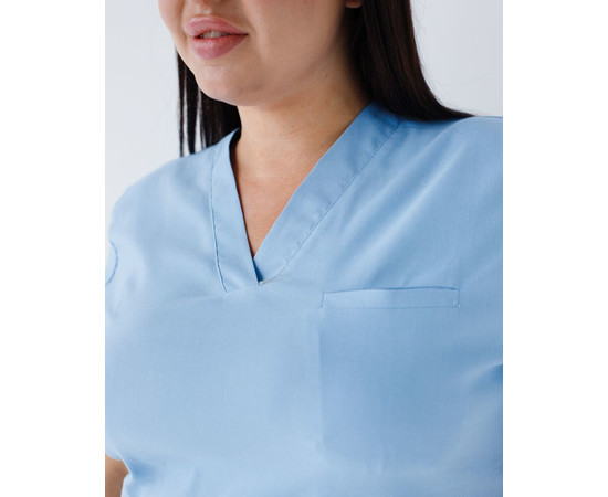 Зображення 4 Медичний костюм жіночий Марсель блакитний р. 58, "БІЛИЙ ХАЛАТ" 499-333-708, Розмір: 58, Цвет: блакитний