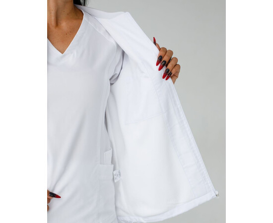 Изображение 7 Медицинская куртка женская Атланта белая р. 58, "БЕЛЫЙ ХАЛАТ" 522-324-842, Размер: 58, Цвет: белый