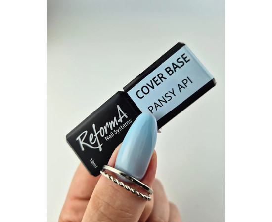 Зображення 4 Камуфлююча база для нігтів ReformA Cover Base Pansy API, 10 мл, Об'єм (мл, г): 10, Колір: Pansy