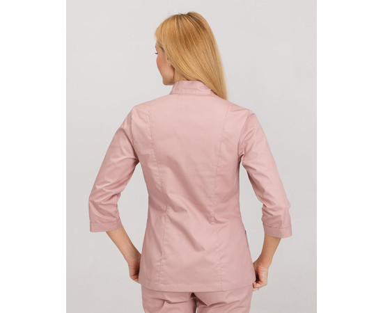 Изображение 2 Медицинская рубашка женская Сакура лиловая р. 42, "БЕЛЫЙ ХАЛАТ" 184-401-678, Размер: 42, Цвет: лиловый