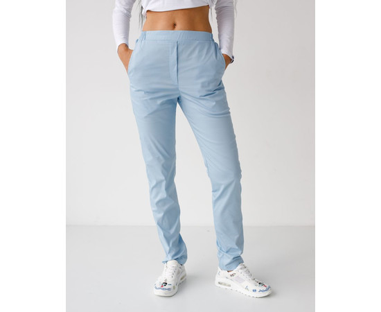 Изображение 2 Медицинские женские брюки Торонто лазурные р. 44, "БЕЛЫЙ ХАЛАТ" 390-462-758, Размер: 44, Цвет: лазурный