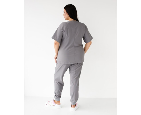 Изображение 2 Медицинский костюм женский Аризона серый +SIZE р. 60, "БЕЛЫЙ ХАЛАТ" 505-328-924, Размер: 60, Цвет: серый