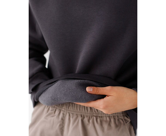 Зображення 5 Медичний жіночий світшот утеплений Онтаріо темно-сірий р. 3XL, "БІЛИЙ ХАЛАТ" 473-408-842, Розмір: 3XL, Цвет: темно-сірий