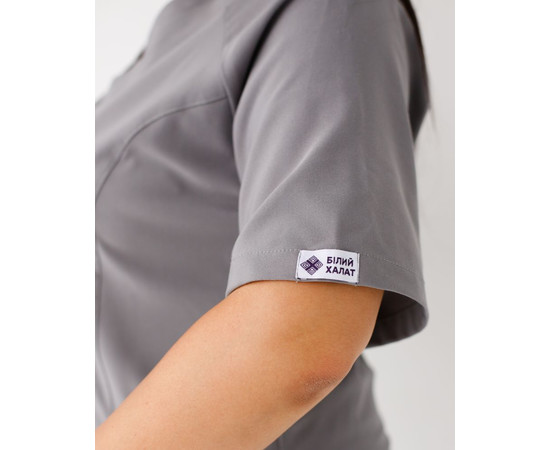 Изображение 6 Медицинский костюм женский Аризона серый +SIZE р. 60, "БЕЛЫЙ ХАЛАТ" 505-328-924, Размер: 60, Цвет: серый