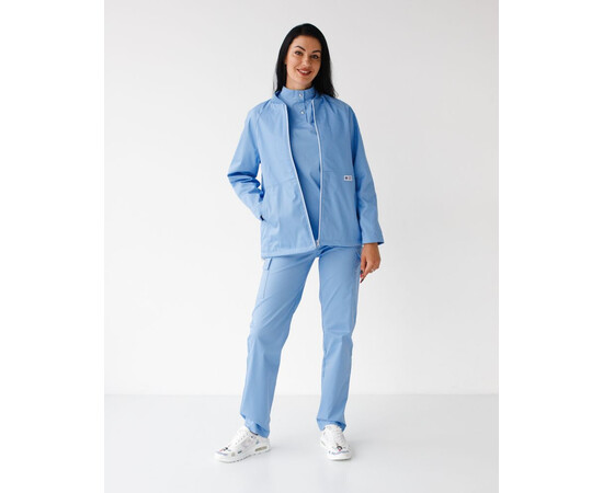 Зображення 4 Медична куртка жіноча Атланта блакитна р. 46, "БІЛИЙ ХАЛАТ" 522-333-842, Розмір: 46, Цвет: блакитний