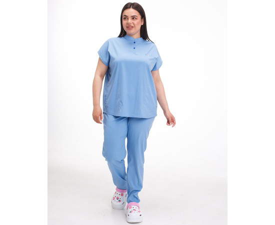 Зображення 5 Медичний костюм жіночий Сідней блакитний р. 40, "БІЛИЙ ХАЛАТ" 497-333-677, Розмір: 40, Цвет: блакитний