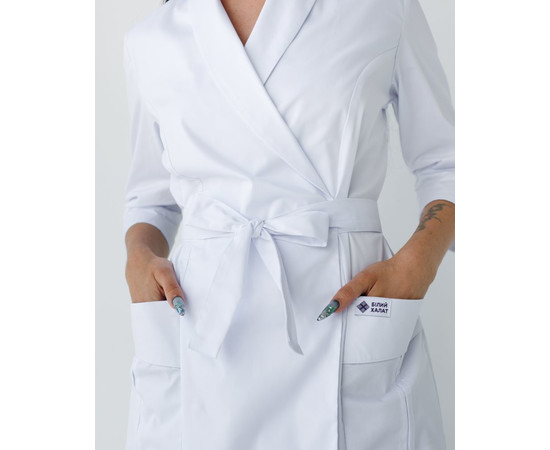 Изображение 4 Медицинский женский халат Осака белый р. 48, "БЕЛЫЙ ХАЛАТ" 506-324-945, Размер: 48, Цвет: белый
