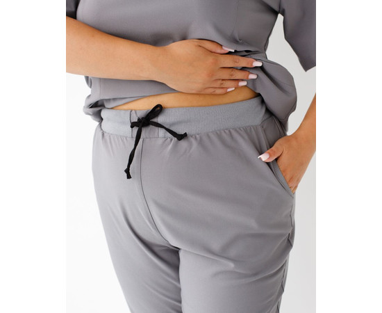 Изображение 7 Медицинский костюм женский Аризона серый +SIZE р. 56, "БЕЛЫЙ ХАЛАТ" 505-328-924, Размер: 56, Цвет: серый