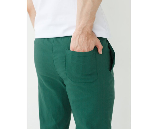 Зображення 7 Медичні штани чоловічі джоггери стрейч зелені р. 48, "БІЛИЙ ХАЛАТ" 504-350-730, Розмір: 48, Цвет: зелений