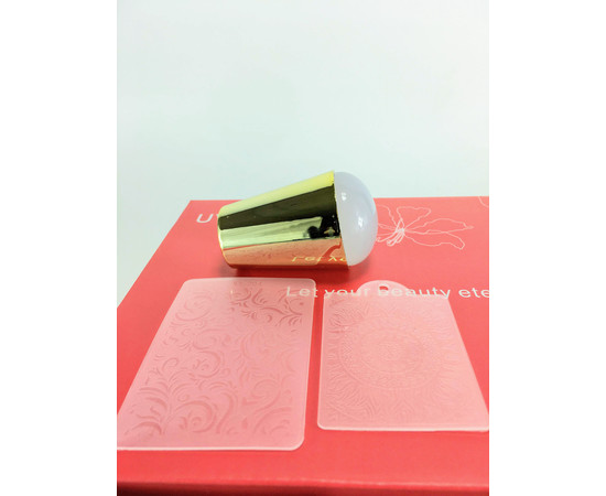 Зображення 2 Штамп для стемпінгу (5,5 * 4 см.) + 2 диски Жовтий