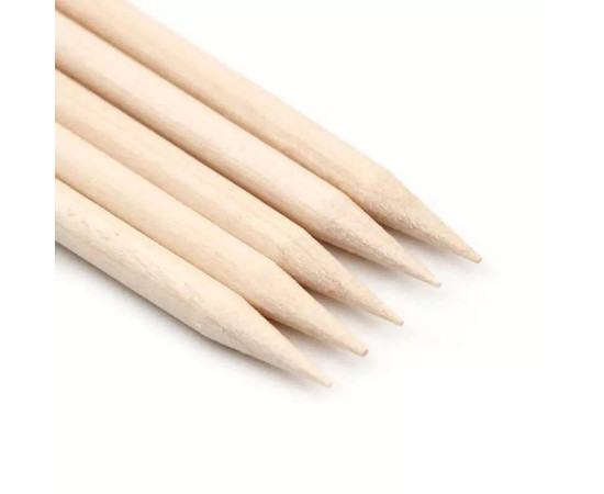 Зображення 2 Двосторонні апельсинові палички 17,5 см. 100 шт/уп. для манікюру та педикюру