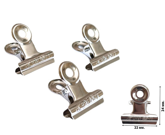 Зображення 3 Затискач металевий для арки – 22 мм. (36 шт. в упаковці)